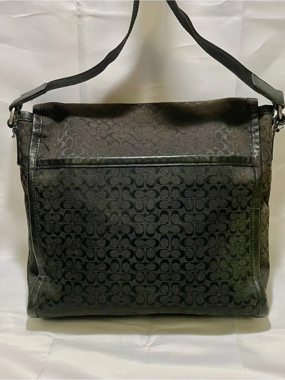 COACH Heritage Signature Jacquard Messenger Bag (Style F70699), EUC 💟